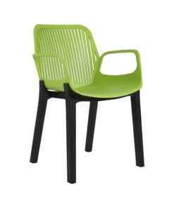 כסא אירוח - דגם אופירה שלד עץ שחור