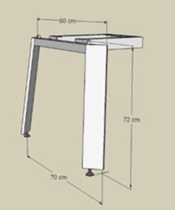 רגל לשולחן - דגם דויד