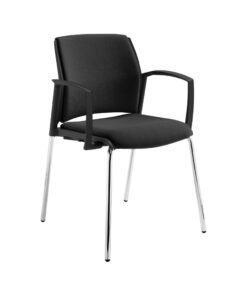 כסא אירוח איטלקי - דגם ריפליי מרופד עם ידיות