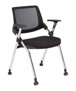 כסא אירוח משרדי - דגם אדי עם גלגלים מושב מתקפל