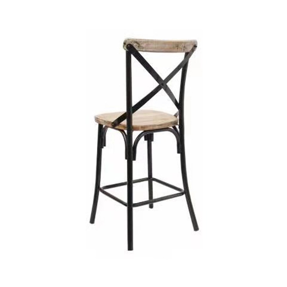 כסא בר - דגם ג'ו עץ אגוז – תמונה 2