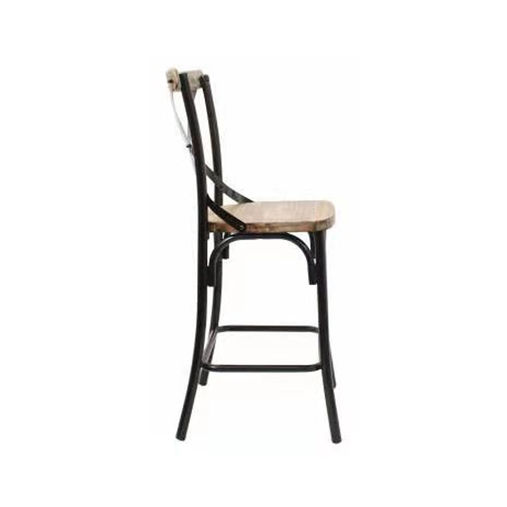 כסא בר - דגם ג'ו עץ אגוז – תמונה 3