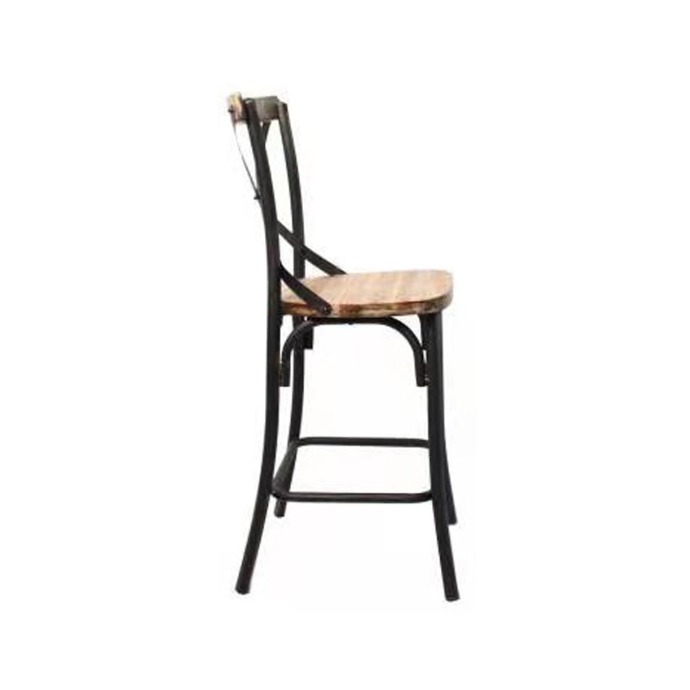 כסא בר - דגם ג'ו עץ אגוז – תמונה 9