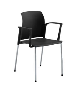 כסא אירוח איטלקי - דגם אקטיבה פלסטיק עם ידיות