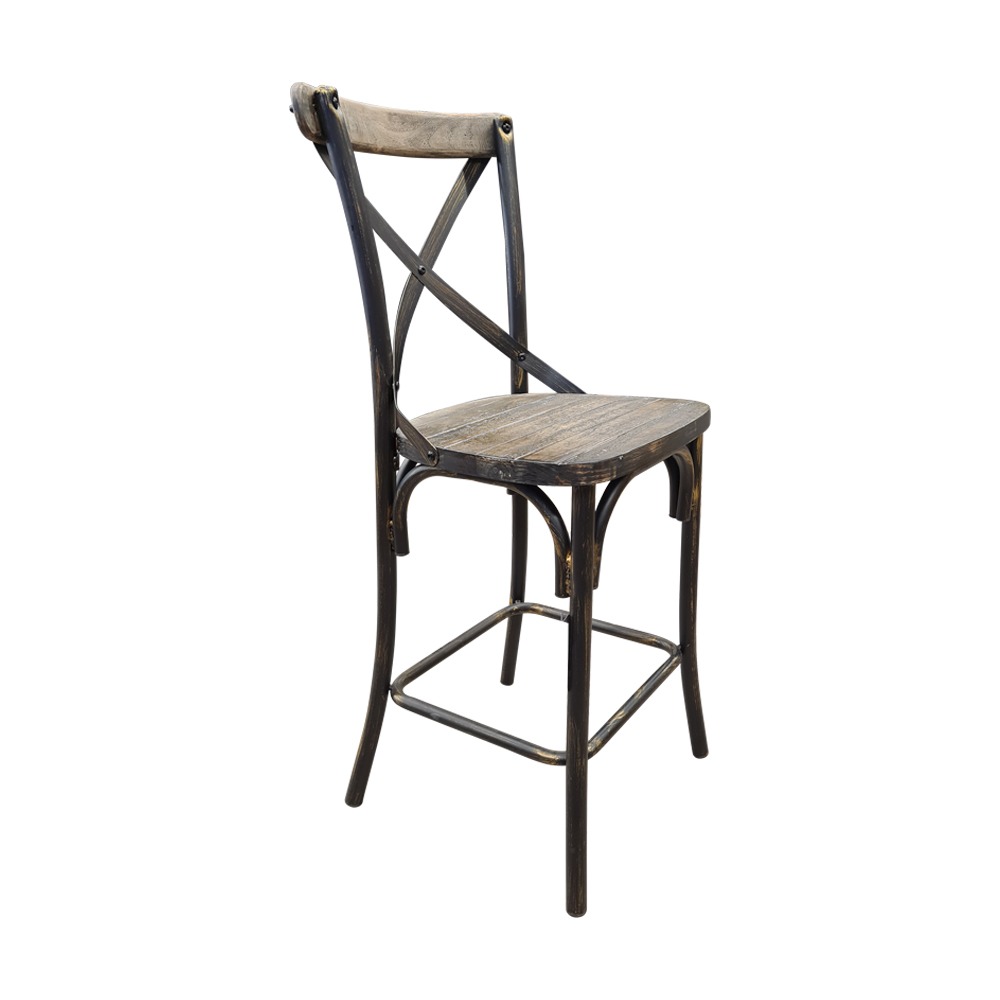 כסא בר - דגם ג'ו עץ אגוז – תמונה 27