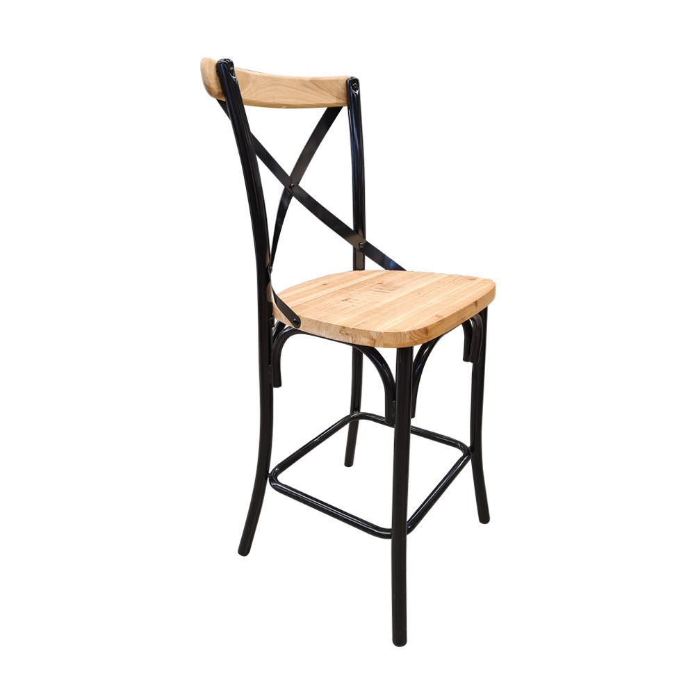 כסא בר - דגם ג'ו עץ אגוז – תמונה 26