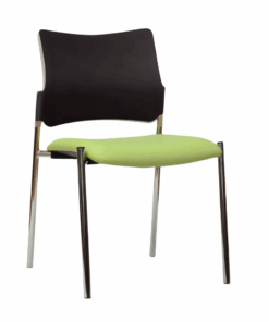 כסא אירוח איטלקי - דגם פינקו מושב מרופד גב פלסטיק ללא ידיות