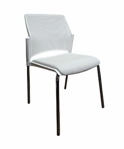 כסא אירוח איטלקי - דגם ריפליי מרופד גב פלסטיק ללא ידיות